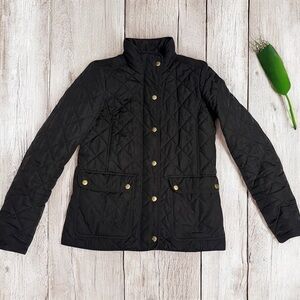 Vintage J.Crew Women’s XS Black Quilted Jacket